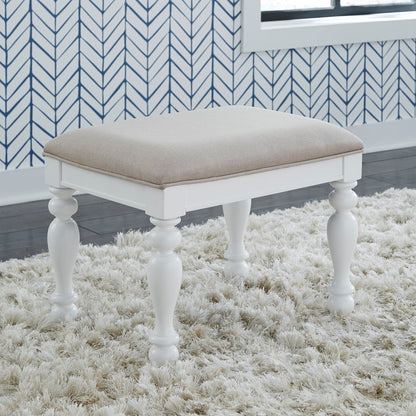 Summer House - Vanity Stool - White Vanity Stools by Liberty Furniture - Walls Furniture & Mattress