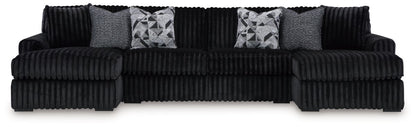 Midnight - Madness - Sectional Set 4 Piece Living Room Sets by Signature Design by Ashley® - Walls Furniture & Mattress