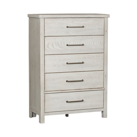 Modern Farmhouse - 5 Drawer Chest Accent Chests by Liberty Furniture - Walls Furniture & Mattress