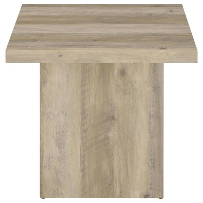 Devar - Square Engineered Wood End Table - Distressed Pine End Tables by Coaster Fine Furniture - Walls Furniture & Mattress