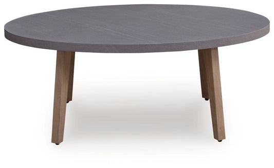 Harmony Headlands - Oval Cocktail Table - Natural / Gray Coffee Tables by Signature Design by Ashley® - Walls Furniture & Mattress