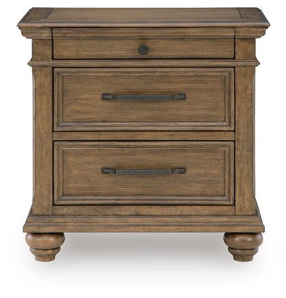 Karallin - Three Drawer Night Stand - Medium Brown Accent Nightstands by Signature Design by Ashley® - Walls Furniture & Mattress