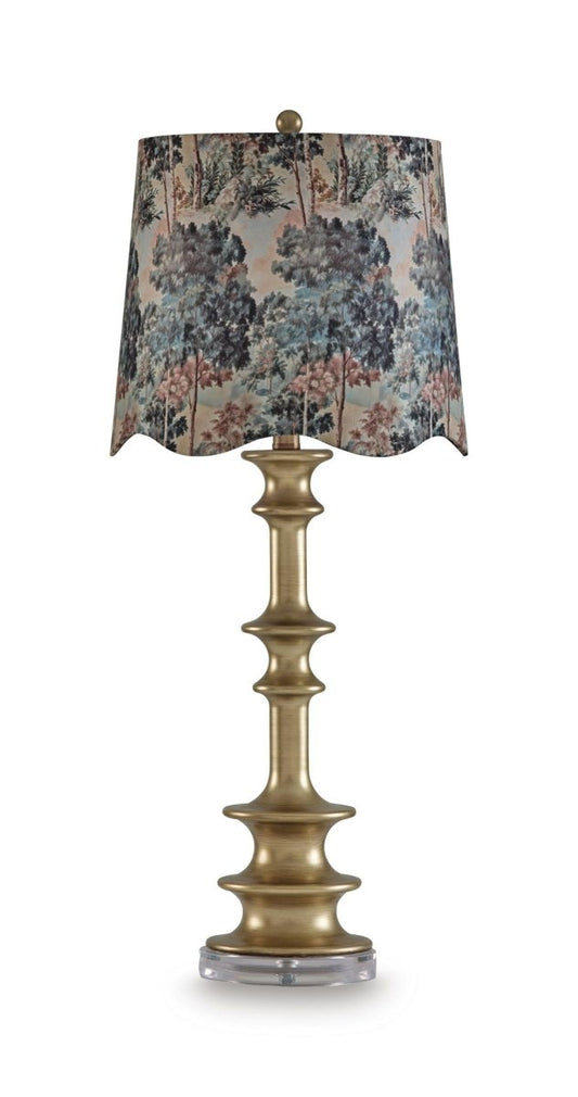 Jaystower - Poly Table Lamp - Antique Gold Color Table Lamps by Signature Design by Ashley® - Walls Furniture & Mattress
