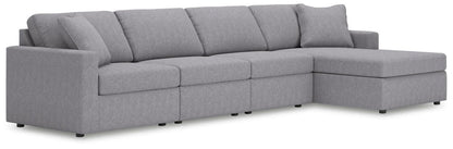 Modmax - Sectional - Granite Stationary Sectionals by Signature Design by Ashley® - Walls Furniture & Mattress