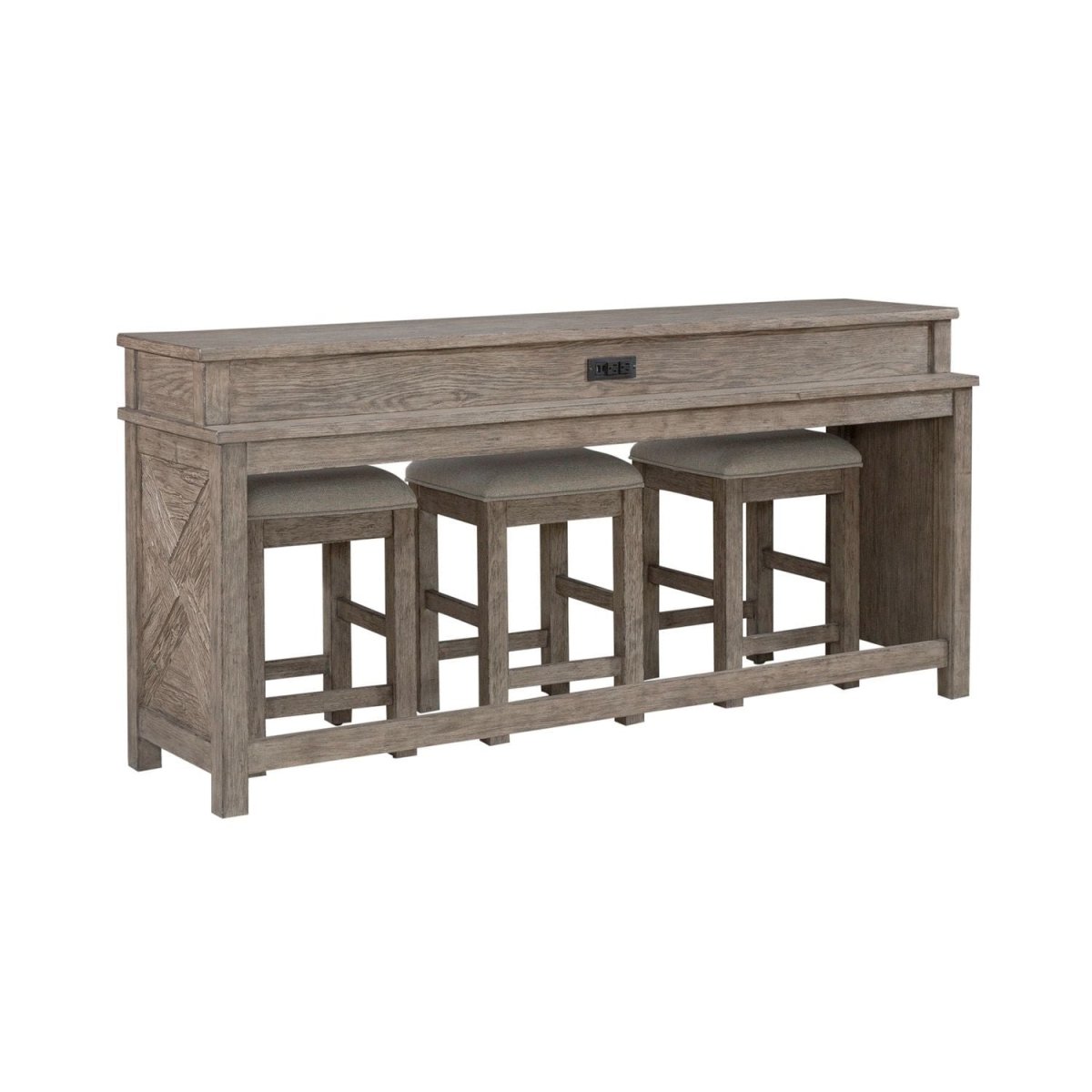 Skyview Lodge - 4 Piece Set - Cobblestone 4 Piece Living Room Sets by Liberty Furniture - Walls Furniture & Mattress