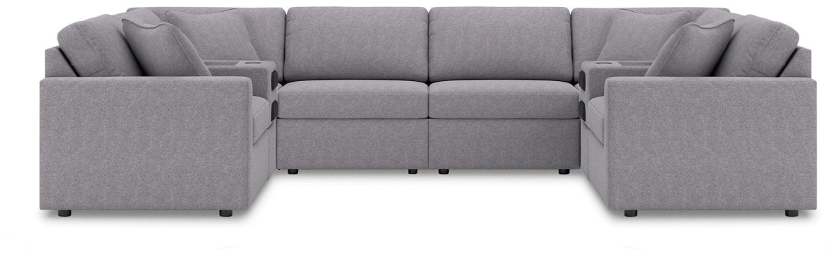 Modmax - Sectional - Granite Stationary Sectionals by Signature Design by Ashley® - Walls Furniture & Mattress