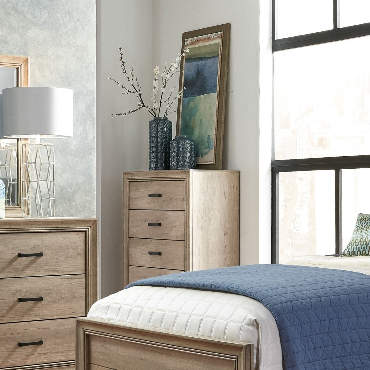 Sun Valley - 5 Drawer Chest - Light Brown Accent Chests by Liberty Furniture - Walls Furniture & Mattress