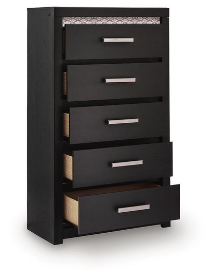 Shoralli - Five Drawer Chest - Black Accent Chests by Signature Design by Ashley® - Walls Furniture & Mattress