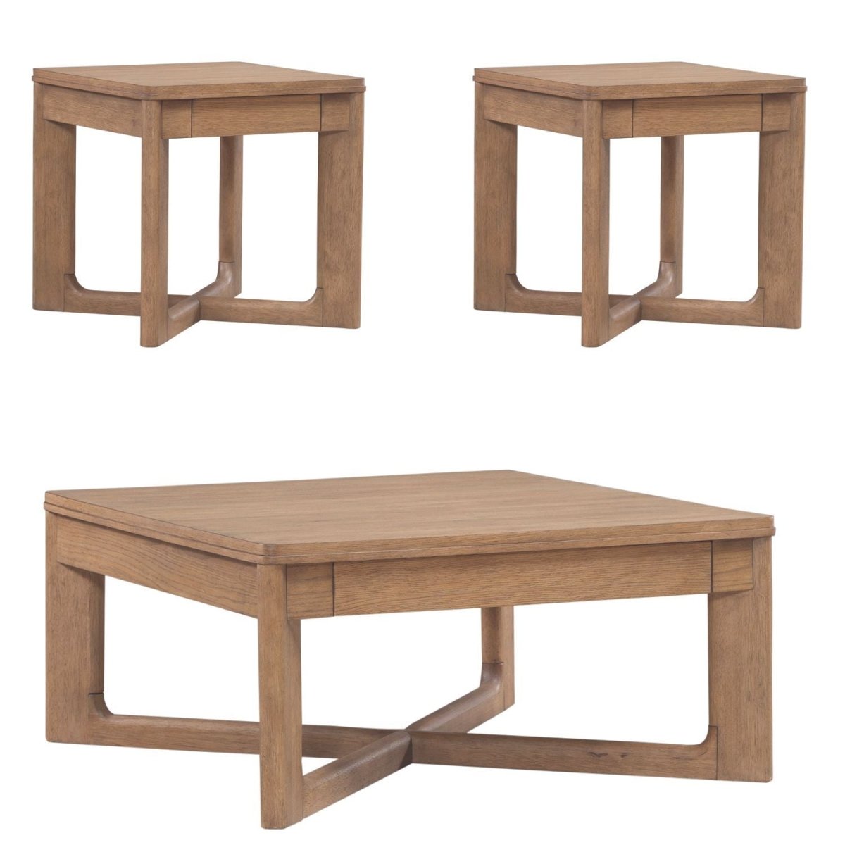 Ballentine - Optional 3 Piece Set - Brown Table Sets by Liberty Furniture - Walls Furniture & Mattress