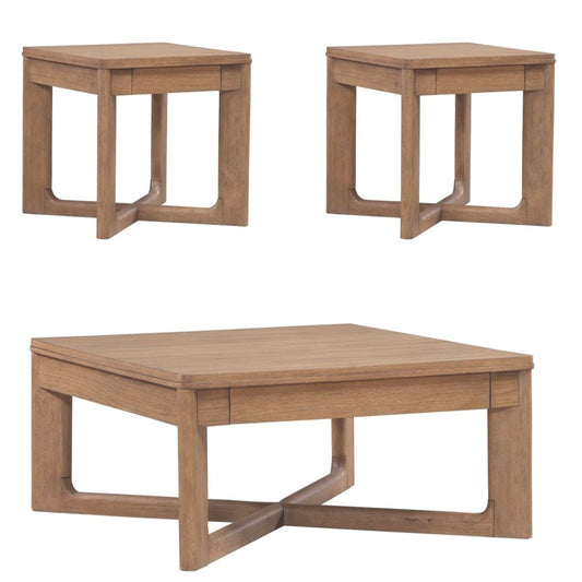Ballentine - Optional 3 Piece Set - Brown Table Sets by Liberty Furniture - Walls Furniture & Mattress