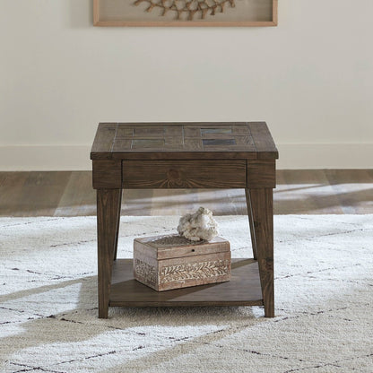Arrowcreek - End Table - Dark Brown End Tables by Liberty Furniture - Walls Furniture & Mattress
