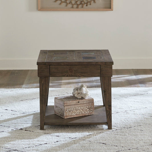 Arrowcreek - End Table - Dark Brown End Tables by Liberty Furniture - Walls Furniture & Mattress