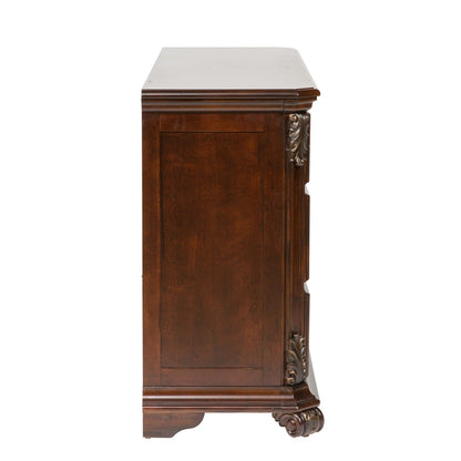 Messina Estates - 7 Drawer Dresser - Dark Brown Dressers by Liberty Furniture - Walls Furniture & Mattress