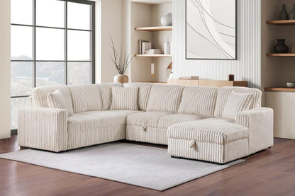 Devonshire - Sleeper Sectional Sofa Storage Chaise Sleeper Sectionals by Coaster Fine Furniture - Walls Furniture & Mattress