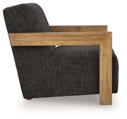 Dorney - Accent Chair - Charcoal / Brown Accent Chairs by Signature Design by Ashley® - Walls Furniture & Mattress