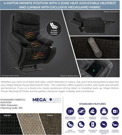 iNFI ELITE Ovation Ebony Infinite Position Lift Chair