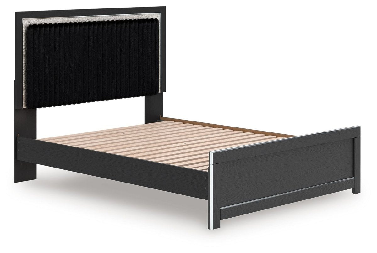 Zuraleus - Upholstered Panel Platform Bed With Roll Slats Panel Beds by Signature Design by Ashley® - Walls Furniture & Mattress