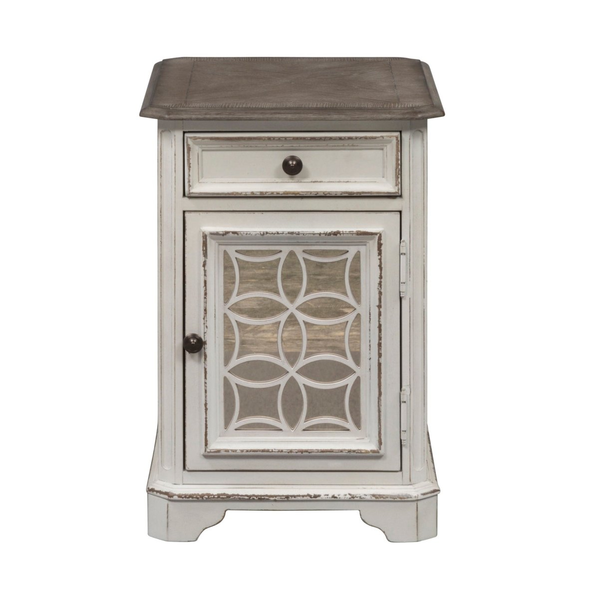 Magnolia Manor - Chair Side Table - White Chair Side Tables by Liberty Furniture - Walls Furniture & Mattress