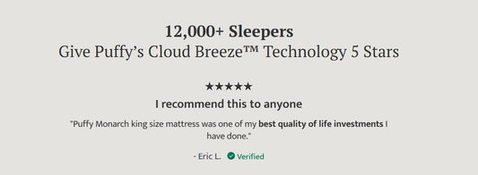 Puffy Monarch King Mattress Hybrid Hybrid Mattresses by Puffy - Walls Furniture & Mattress