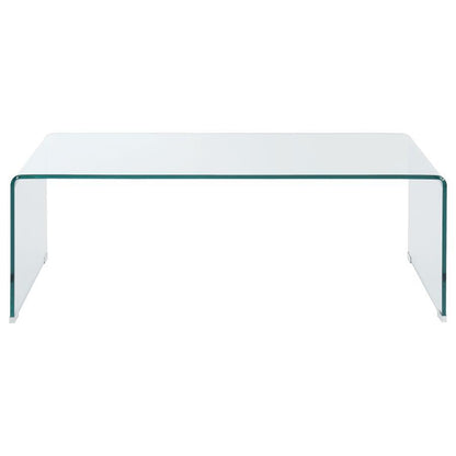 Ripley - Rectangular Tempered Bent Glass Table End Tables by CoasterEssence - Walls Furniture & Mattress