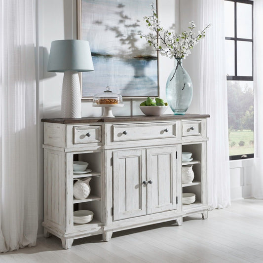 River Place - Breakfront Server Servers by Liberty Furniture - Walls Furniture & Mattress