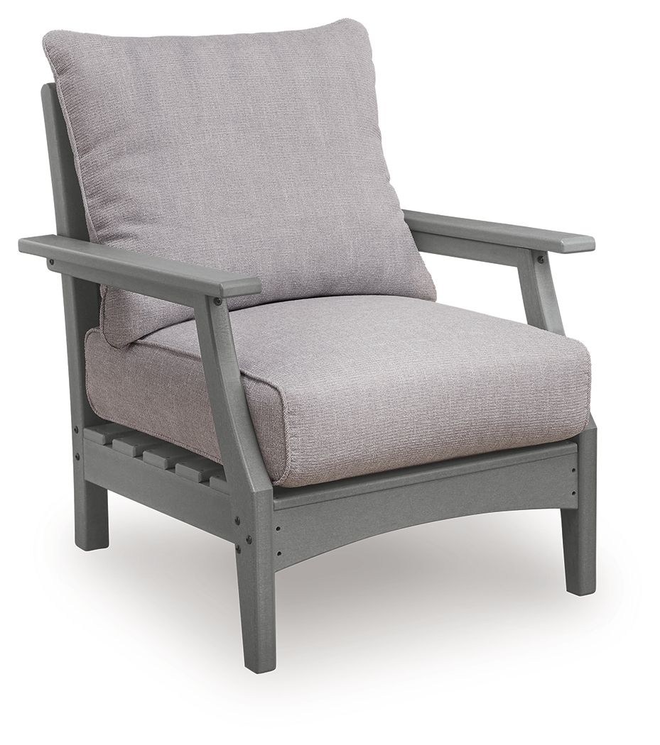Cove Beach - Lounge Chair With Cushion (Set of 2) - Gray Chair Sets by Signature Design by Ashley® - Walls Furniture & Mattress