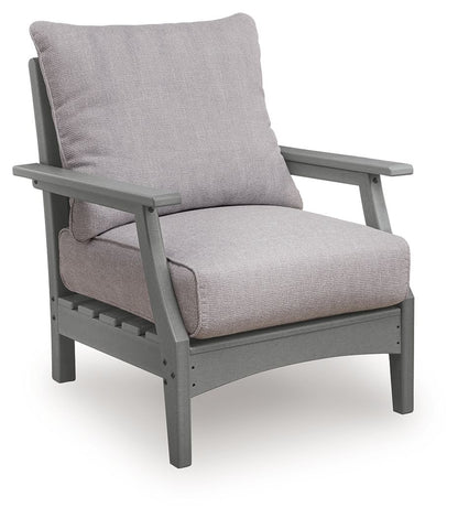 Cove Beach - Lounge Chair With Cushion (Set of 2) - Gray Chair Sets by Signature Design by Ashley® - Walls Furniture & Mattress