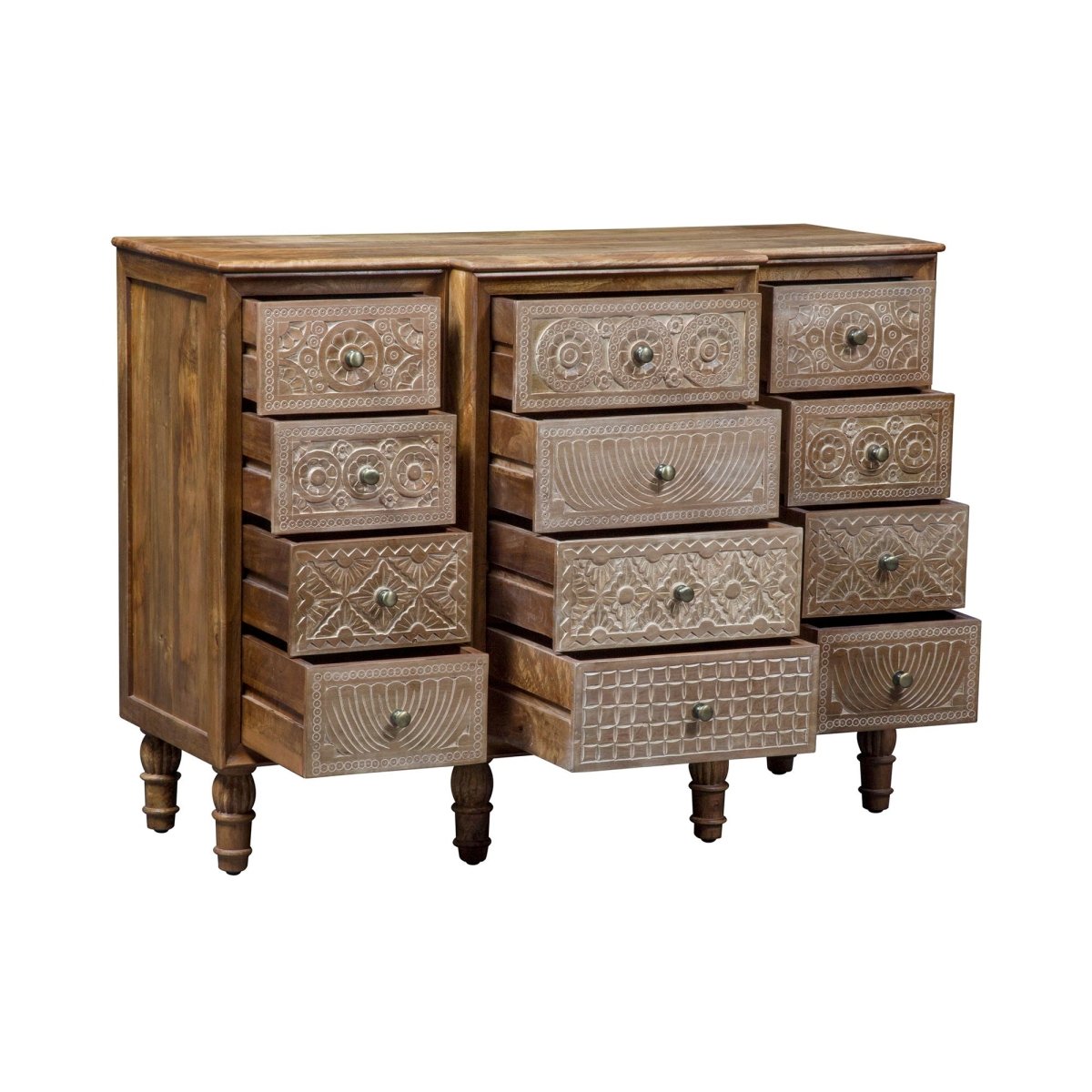 Montrose - 12 Drawer Accent Cabinet - Light Brown Accent Cabinets by Liberty Furniture - Walls Furniture & Mattress