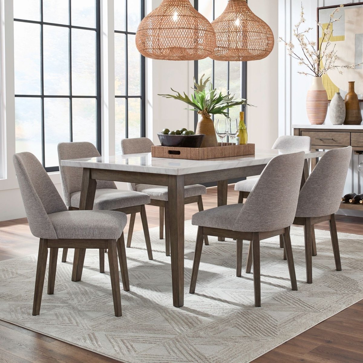 Edison - Rectangular Table Set 5 Piece Dining Room Sets by Liberty Furniture - Walls Furniture & Mattress