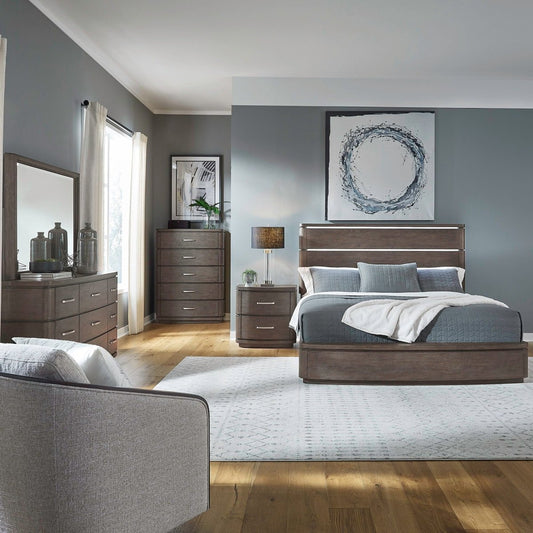 Cascade Falls - Nightstand With Charging Station - Satin Espresso Nightstands w/ Charging Stations by Liberty Furniture - Walls Furniture & Mattress