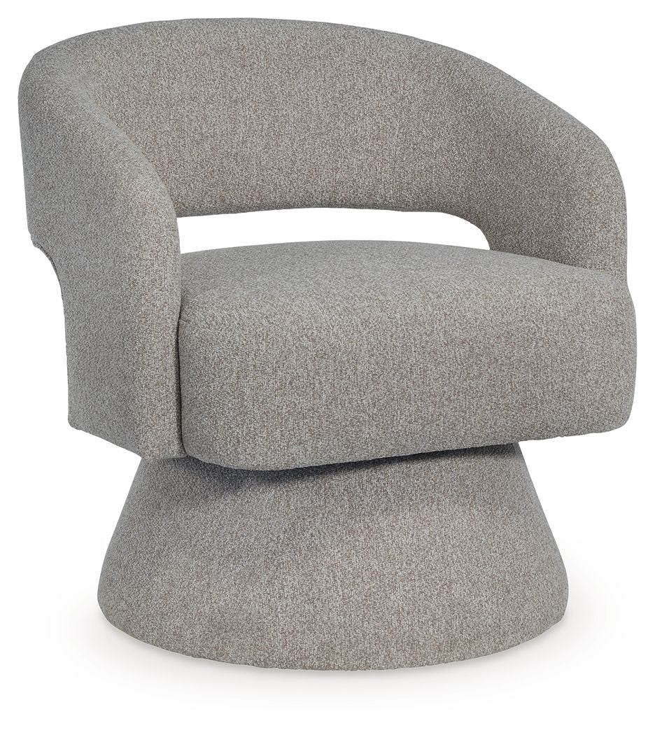 Nashkins - Swivel Accent Chair - Pebble Swivel Chairs by Signature Design by Ashley® - Walls Furniture & Mattress