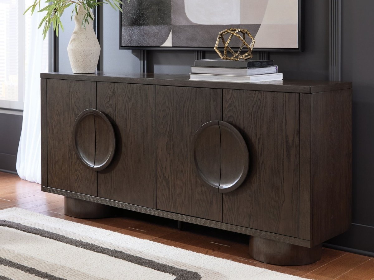 Veeda - Dark Brown - Accent Cabinet Accent Cabinets by Signature Design by Ashley® - Walls Furniture & Mattress