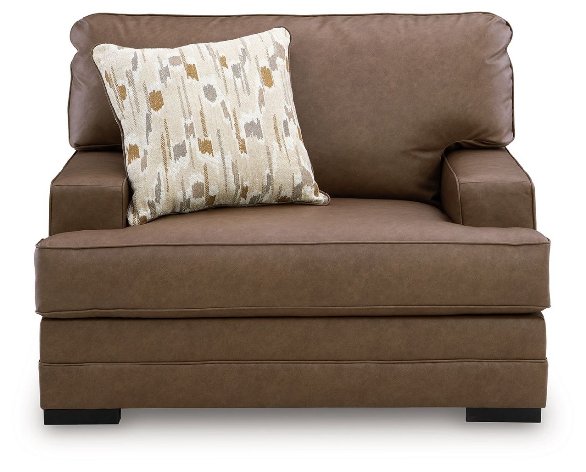 VillaCourt - Caramel - Chair And A Half Arm Chairs by Benchcraft® - Walls Furniture & Mattress