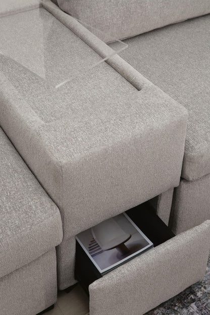 ModMax Luxe - Sectional Stationary Sectionals by Benchcraft® - Walls Furniture & Mattress