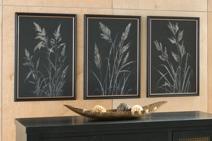 Janisburg - Wall Art Set (Set of 3) - Black / White / Brown Framed Print Sets by Signature Design by Ashley® - Walls Furniture & Mattress