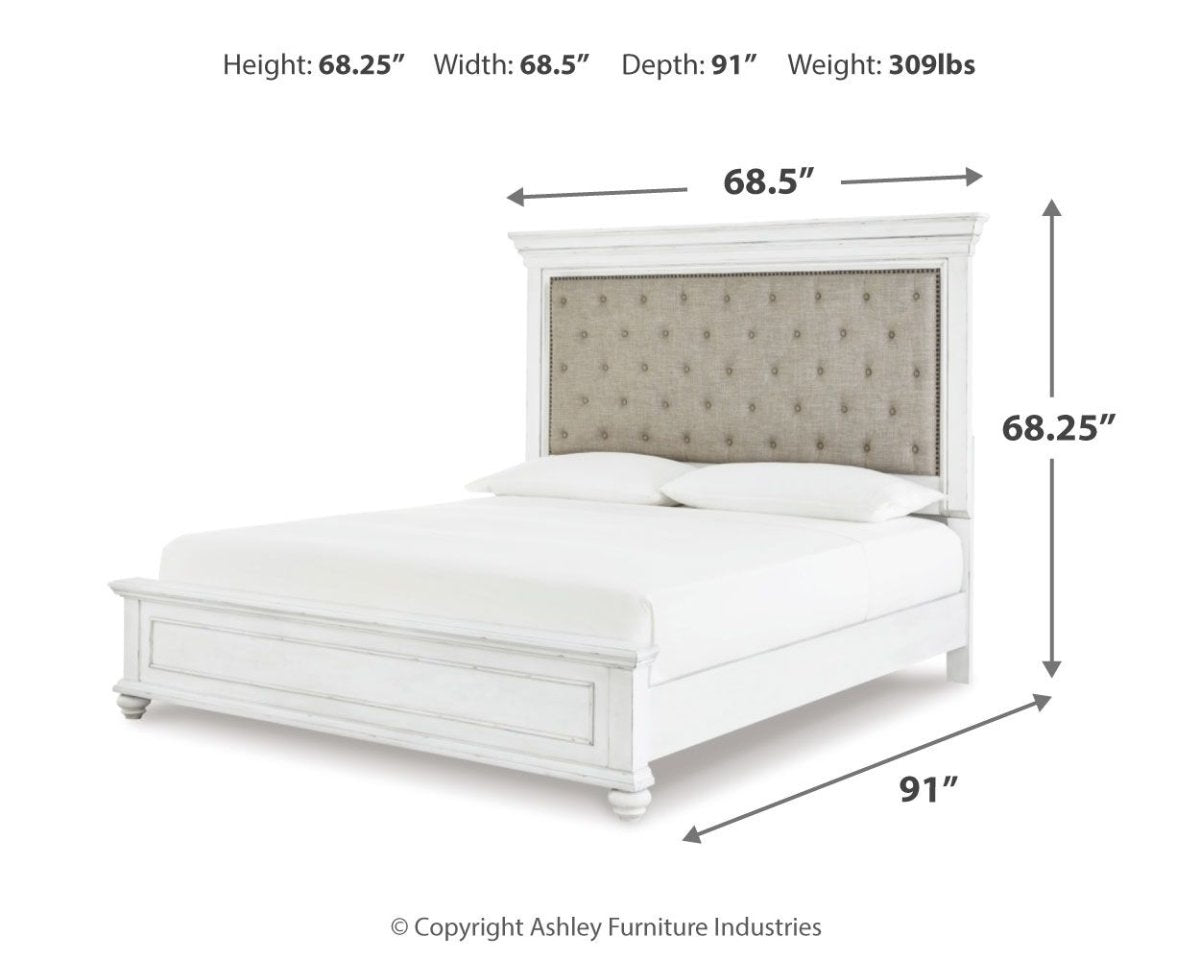 Kanwyn - Upholstered Panel Bed Upholstered Beds by Benchcraft® - Walls Furniture & Mattress