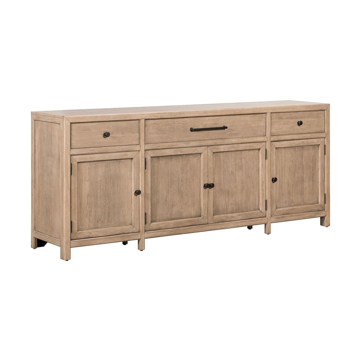 Proximity Place - 82" TV Console - Barley Buff TV Stands by Liberty Furniture - Walls Furniture & Mattress