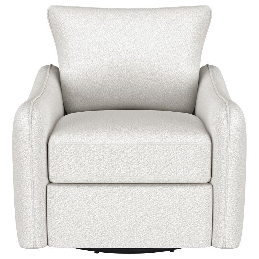 Madia - Upholstered Sloped Arm Swivel Glider Chair Swivel Glider Chairs by Coaster Fine Furniture - Walls Furniture & Mattress