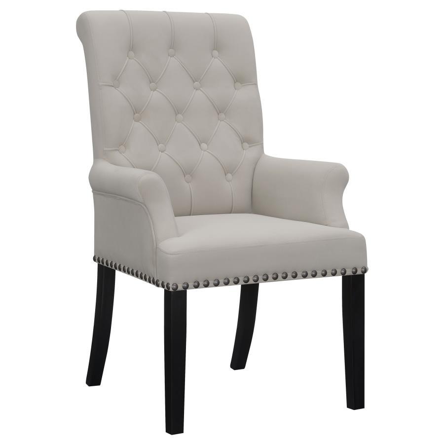 Alana - Upholstered Dining Arm Chair Arm Chairs by CoasterEssence - Walls Furniture & Mattress