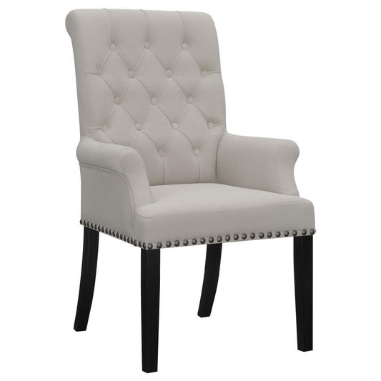 Alana - Upholstered Dining Arm Chair Arm Chairs by CoasterEssence - Walls Furniture & Mattress