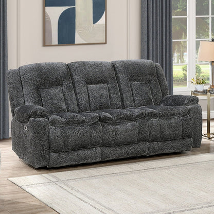 Stanwick - Reclining Sofa With Power Footrest - Gray Reclining Sofas by New Classic - Walls Furniture & Mattress