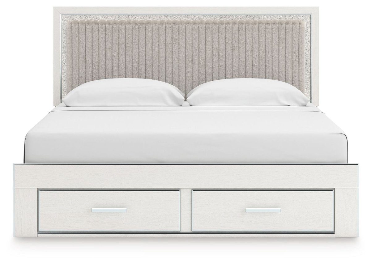 Zuraleus - Upholstered Panel Platform Storage Bed Storage Beds by Signature Design by Ashley® - Walls Furniture & Mattress