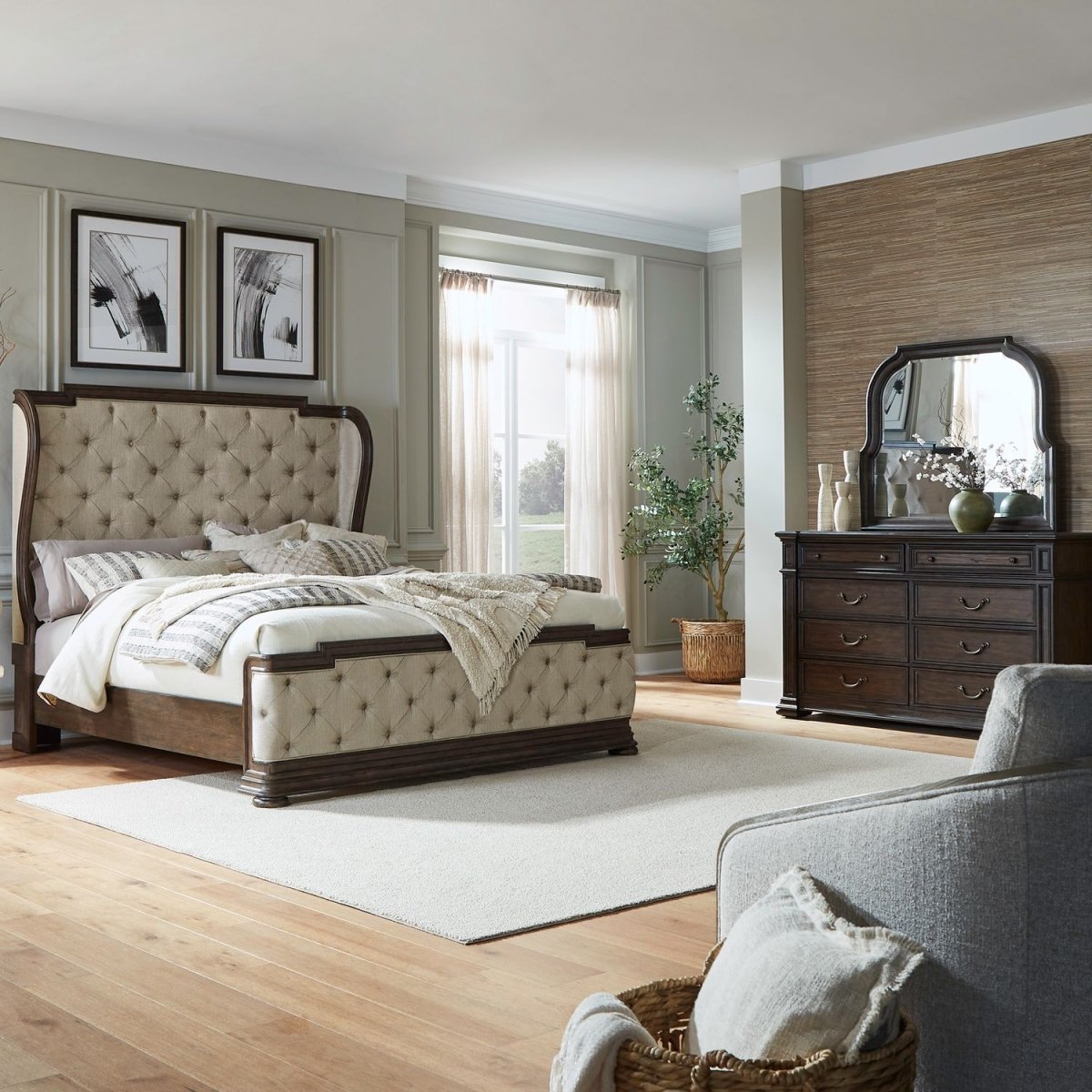Provence Park - Shelter Bed Set 3 Piece Bedroom Sets by Liberty Furniture - Walls Furniture & Mattress