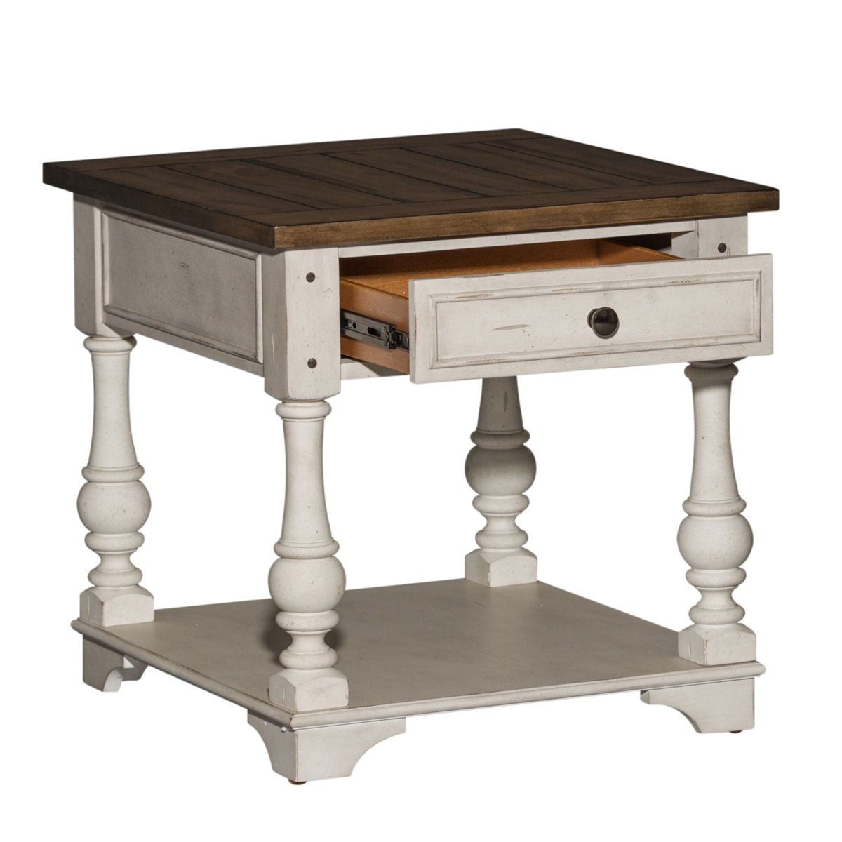 Morgan Creek - End Table - White End Tables by Liberty Furniture - Walls Furniture & Mattress