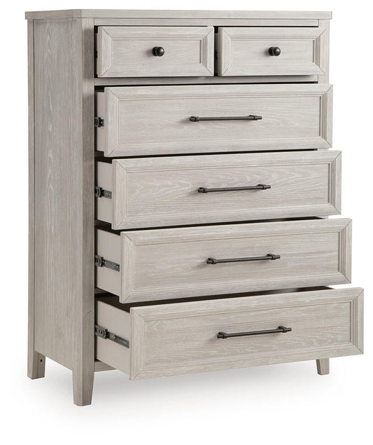 Darbonton - Six Drawer Chest - Dove White Accent Chests by Signature Design by Ashley® - Walls Furniture & Mattress
