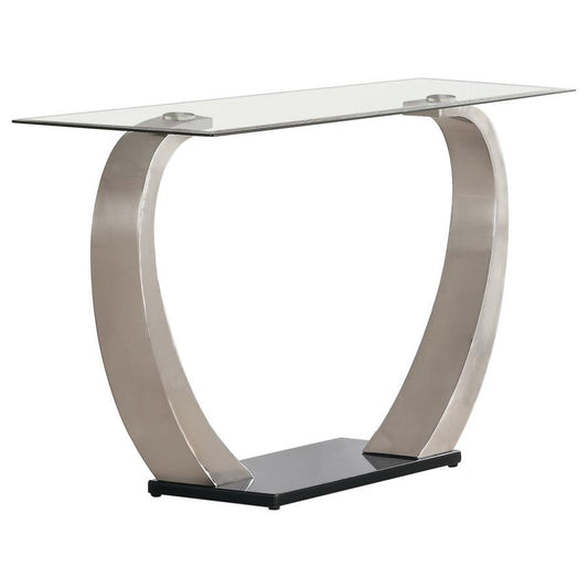 Pruitt - Glass Top Metal Base Table Coffee Tables by CoasterEssence - Walls Furniture & Mattress