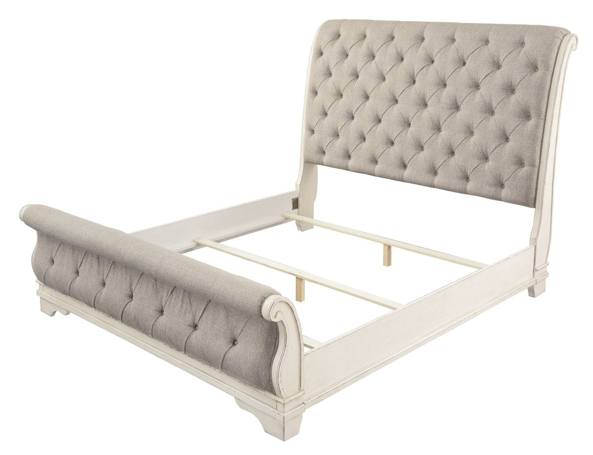 Realyn - Upholstered Sleigh Bed Upholstered Beds by Signature Design by Ashley® - Walls Furniture & Mattress