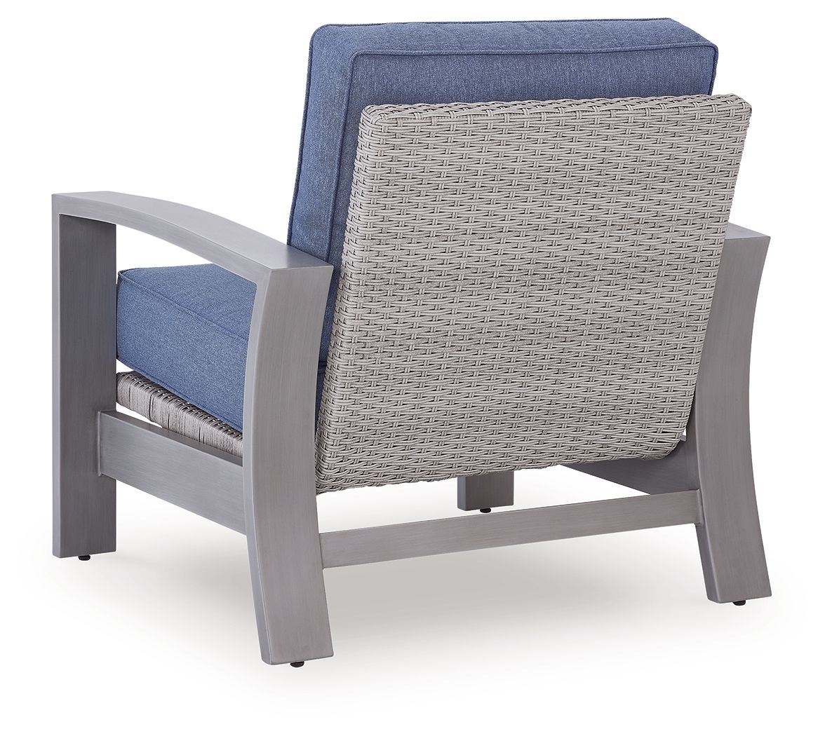 Half Moon Beach - Spring Lounge Chair - Blue / Gray Lounge Chairs by Signature Design by Ashley® - Walls Furniture & Mattress