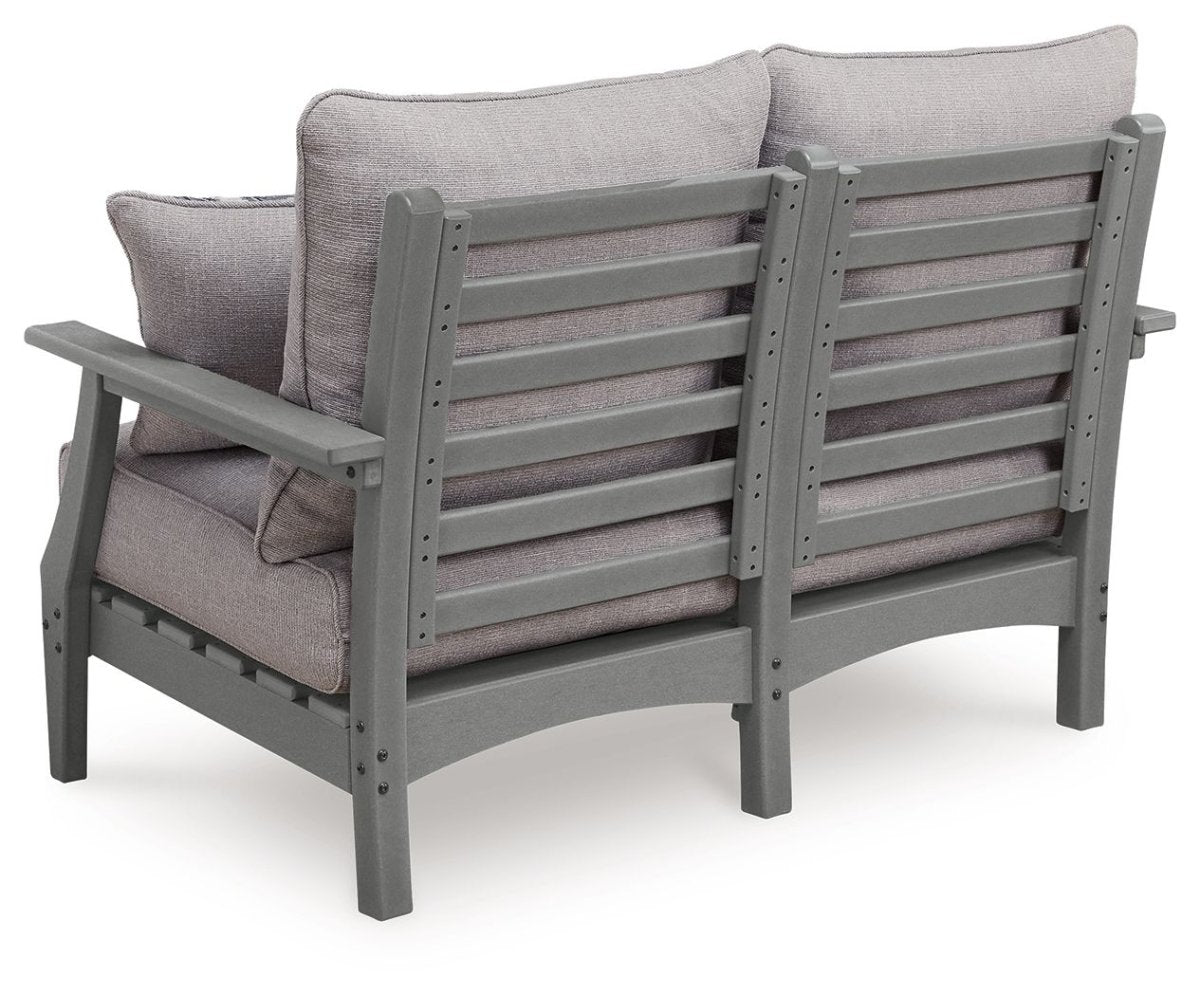 Cove Beach - Loveseat With Cushion - Gray Loveseats by Signature Design by Ashley® - Walls Furniture & Mattress