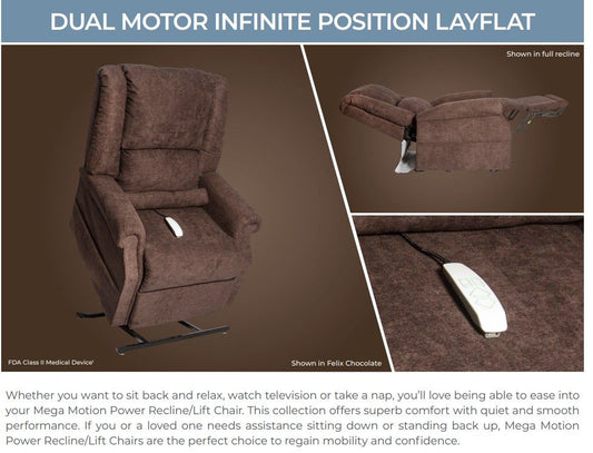 iNFLI ATTAIN Felix Navy Infinite Position Lift Chair